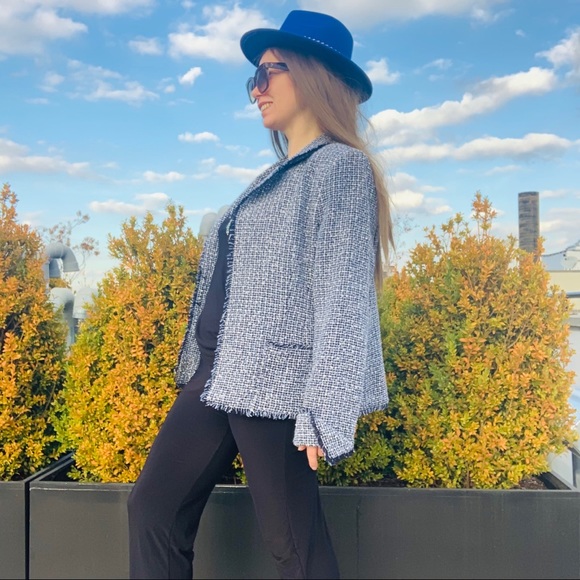 Daisy Fuentes Fringed Denim Cardigan Plus Blazer - Picture 7 of 16